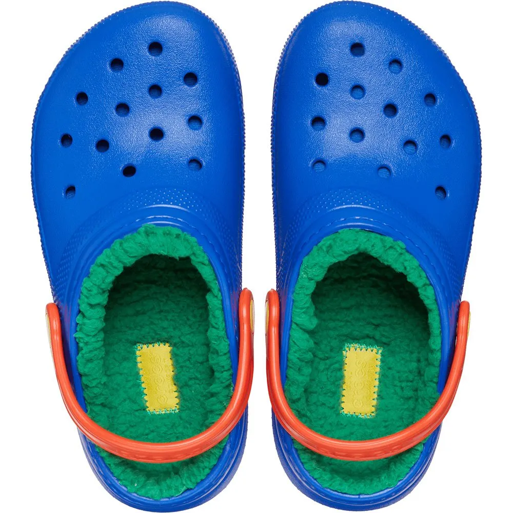 Купить Crocs 207010-4lb-j1 Деревянные башмаки Classic Lined Blue Bolt / Multi 35x25x15 EU 32 7ft.ru в интернет магазине Семь Футов