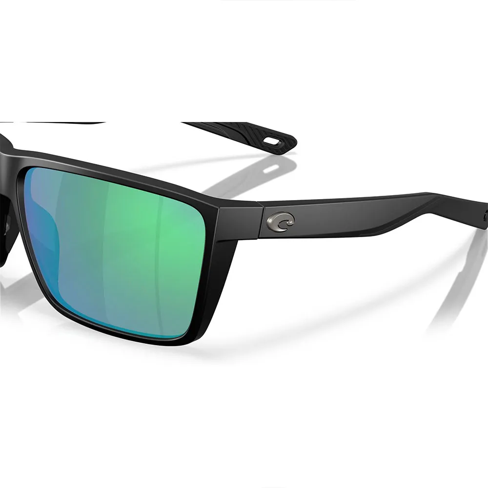 Купить Costa 06S9121-91210464 поляризованные солнцезащитные очки Rincon ii Matte Black 03 Green Mirror 580G/CAT3 7ft.ru в интернет магазине Семь Футов