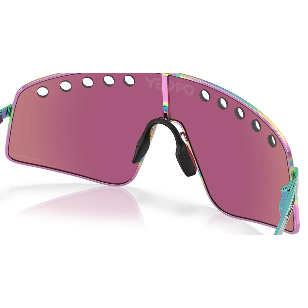 Купить Oakley OO6025-0538-38 Солнцезащитные очки Sutro ti sweep Бесцветный Polished Oil Slick Prizm Road Jade/CAT3 7ft.ru в интернет магазине Семь Футов