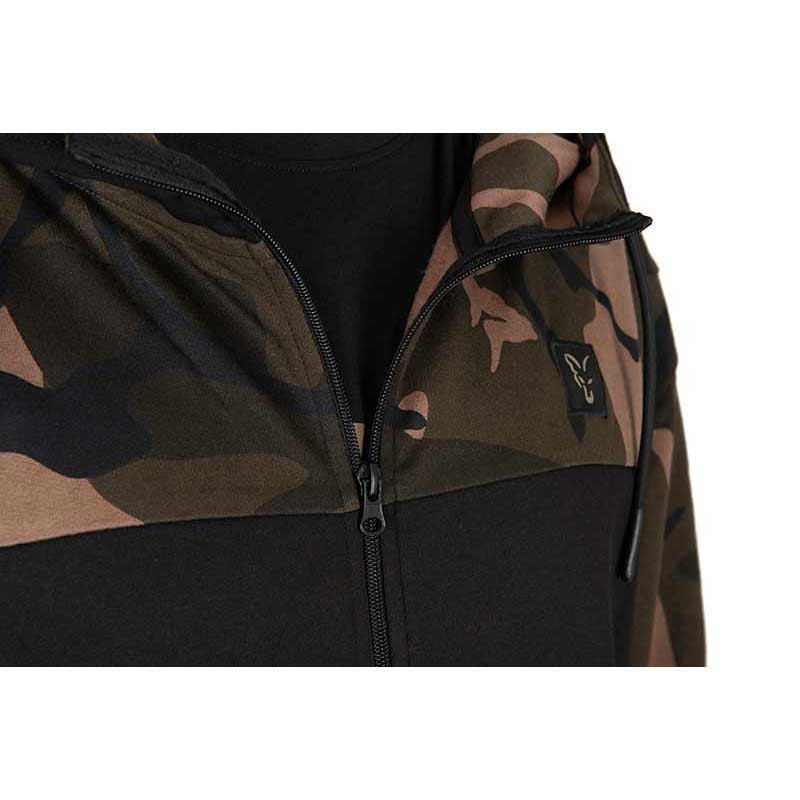 Купить Fox international CFX296 Толстовка на молнии LW Split Коричневый Black / Camo 3XL 7ft.ru в интернет магазине Семь Футов