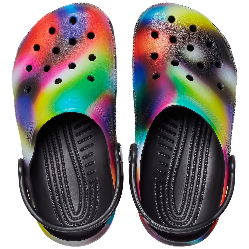 Купить Crocs 207587-0c4-c11 Деревянные башмаки Classic Solarized Black / Multi 35x25x15 EU 28 7ft.ru в интернет магазине Семь Футов