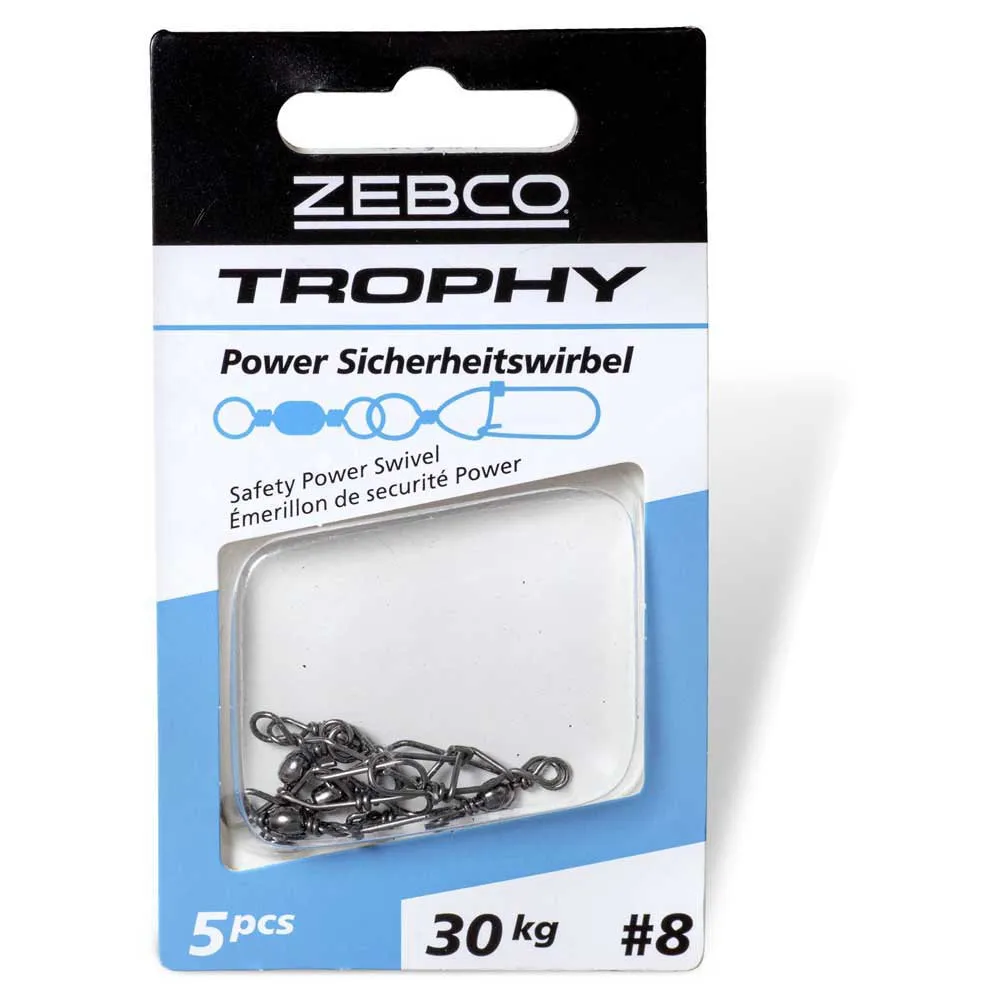 Купить Zebco 6206010-unit Вертлюг Trophy Safety Power Silver 12x7x5 7ft.ru в интернет магазине Семь Футов
