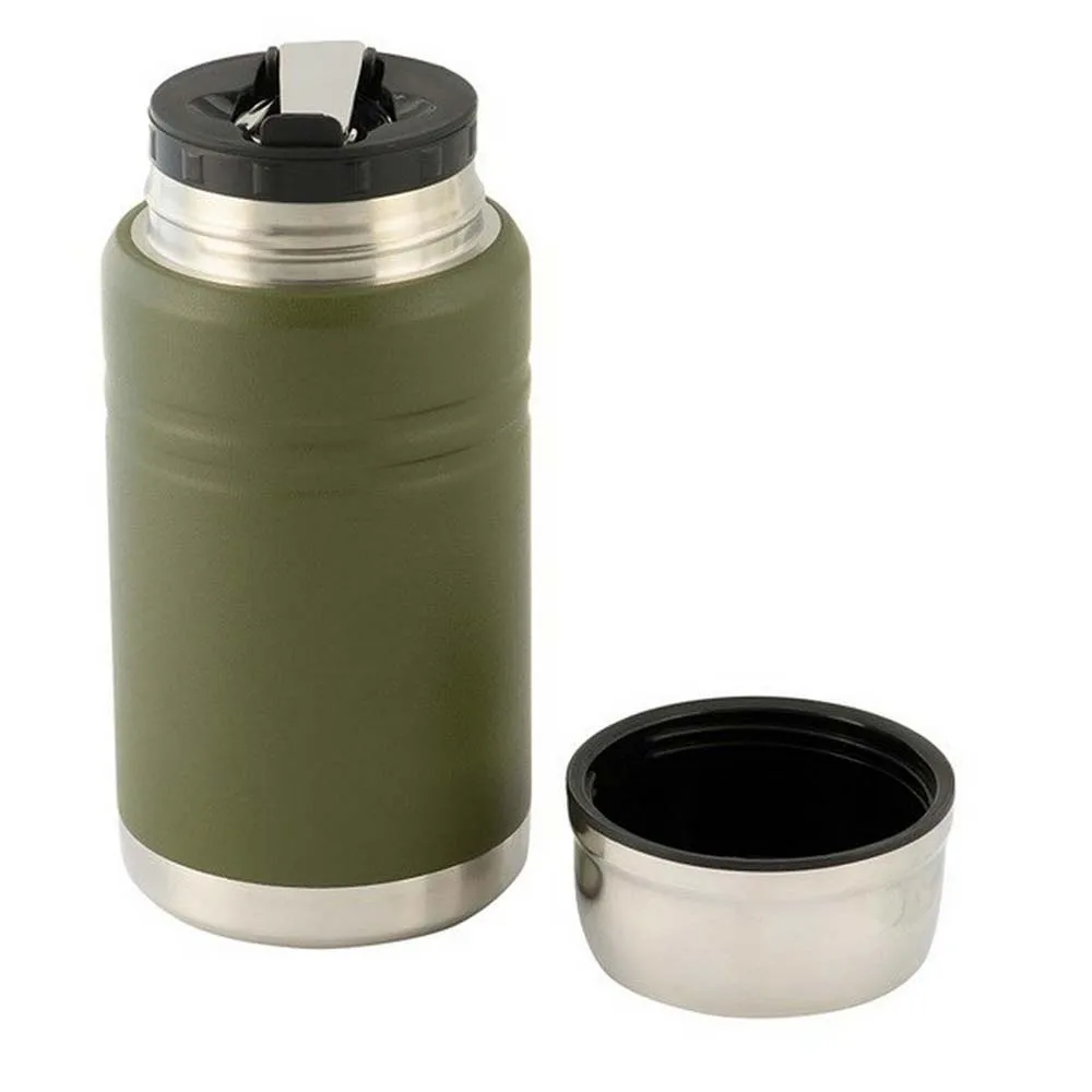 Купить M-tac un-r02-750a Термос со складной ложкой нержавеющая сталь 750ml Olive Green 10x22x11 7ft.ru в интернет магазине Семь Футов