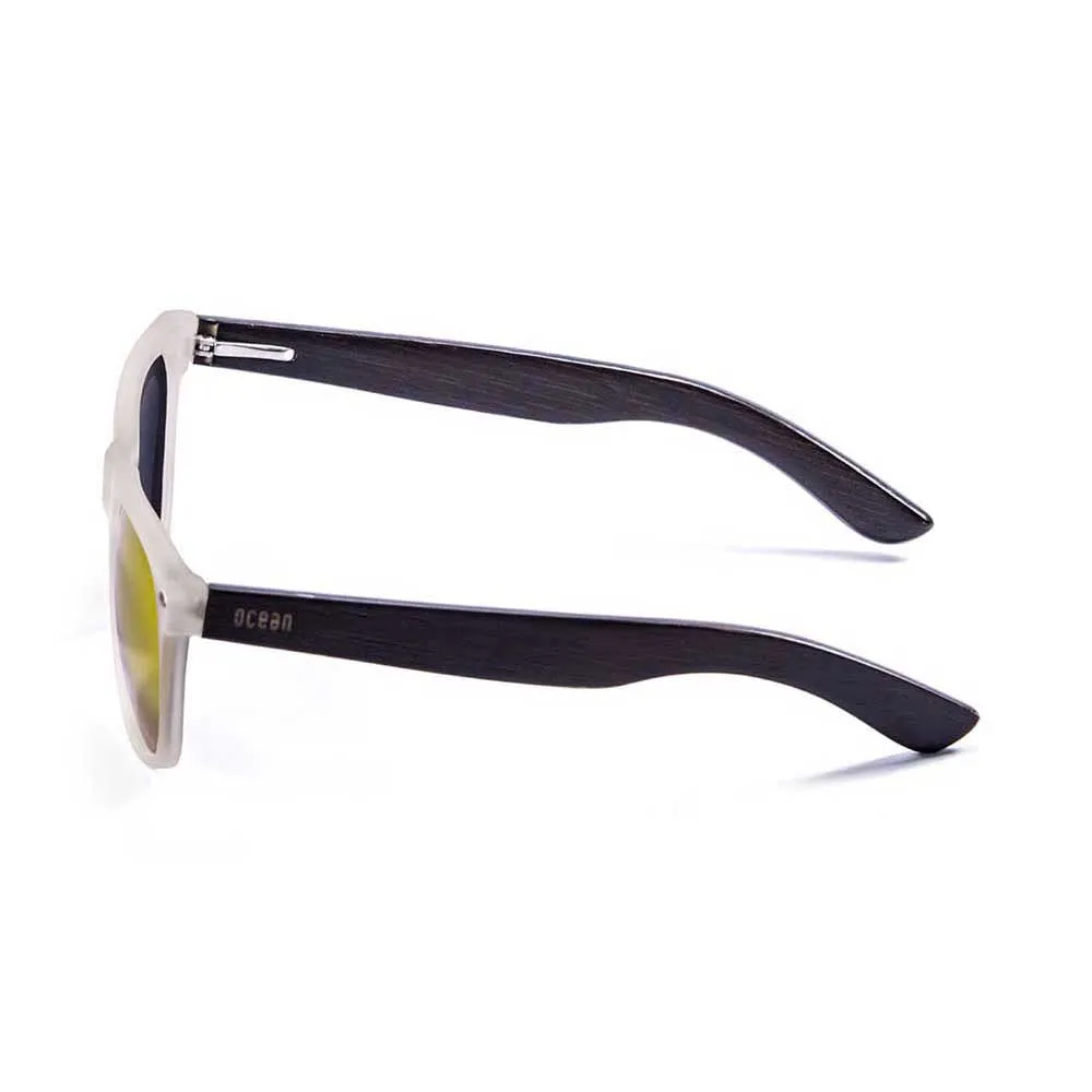 Купить Ocean sunglasses 50012.6 поляризованные солнцезащитные очки Beach Wood Белая White Transparent 7ft.ru в интернет магазине Семь Футов