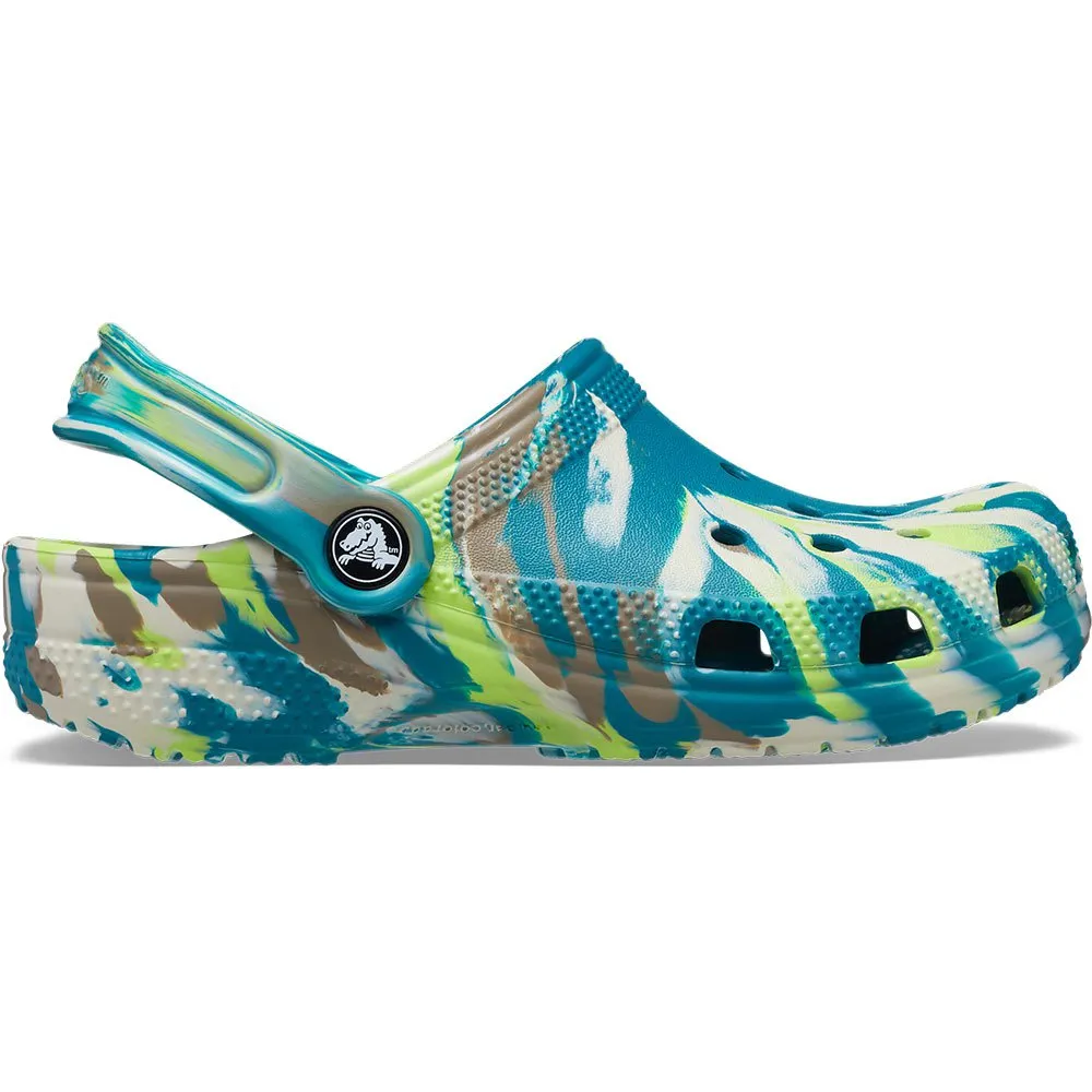 Купить Crocs 206838-3uf-c5 Деревянные башмаки Classic Marbled Limeade / Multi 35x25x15 EU 20 7ft.ru в интернет магазине Семь Футов