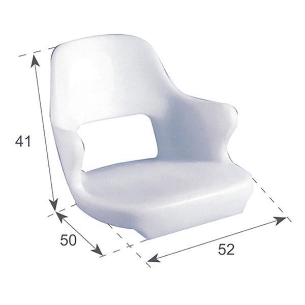 Купить Barka 6363290 Полиэтиленовое сиденье Бесцветный White 7ft.ru в интернет магазине Семь Футов