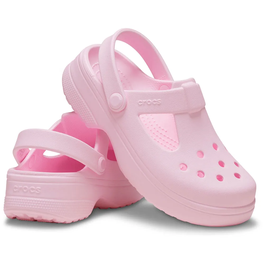 Купить Crocs 210615-6zw-c13 Деревянные башмаки Classic Mary Jane Pink Milk 35x25x15 EU 30 7ft.ru в интернет магазине Семь Футов