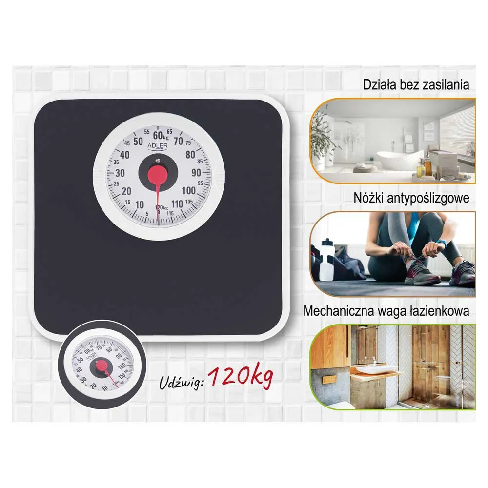 Купить Adler ad 8178 Весы  Black 28x6x28 7ft.ru в интернет магазине Семь Футов