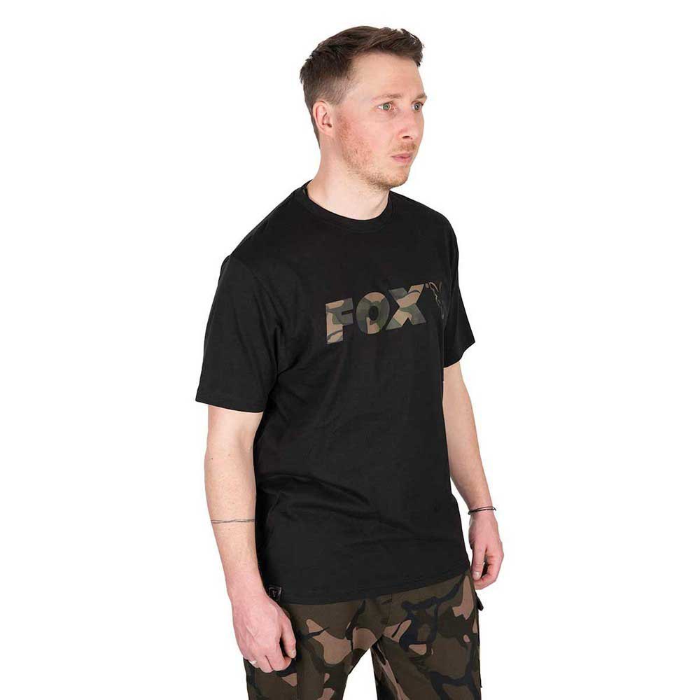 Купить Fox international CFX286 Футболка с коротким рукавом Logo Черный Black / Camo M 7ft.ru в интернет магазине Семь Футов