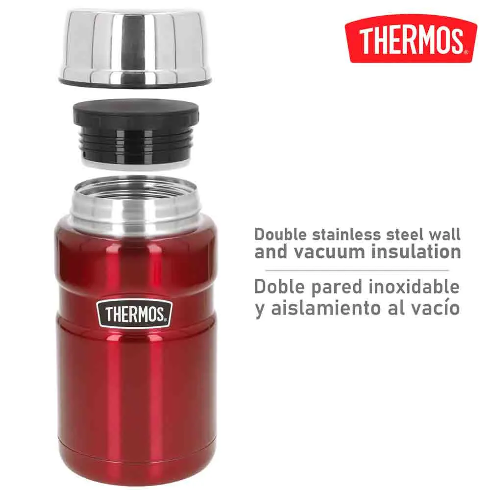 Купить Thermo 63226 термос Stainless Steel-710ml Methallic Red 20x10x10 7ft.ru в интернет магазине Семь Футов