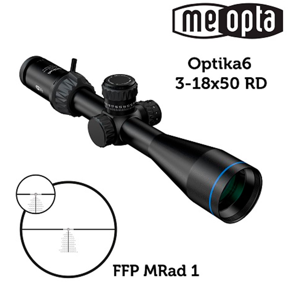 Купить Meopta MPRO6-28368 Optika 6 3-18x50 RD MRad 1 Оптический видоискатель Серебристый 7ft.ru в интернет магазине Семь Футов