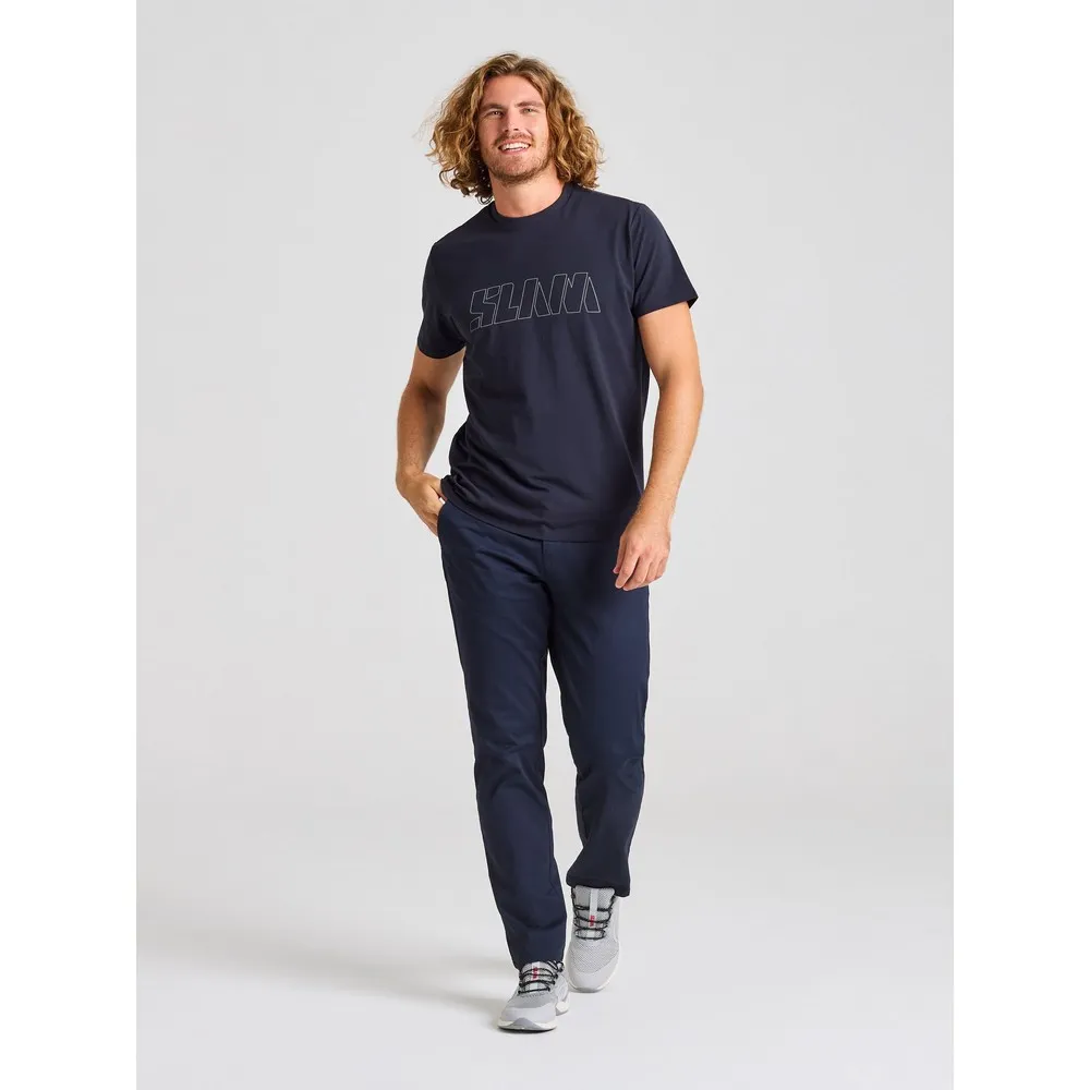 Купить Slam A112007S00-W13-XS Футболка с коротким рукавом Logo Dark Navy XS 7ft.ru в интернет магазине Семь Футов