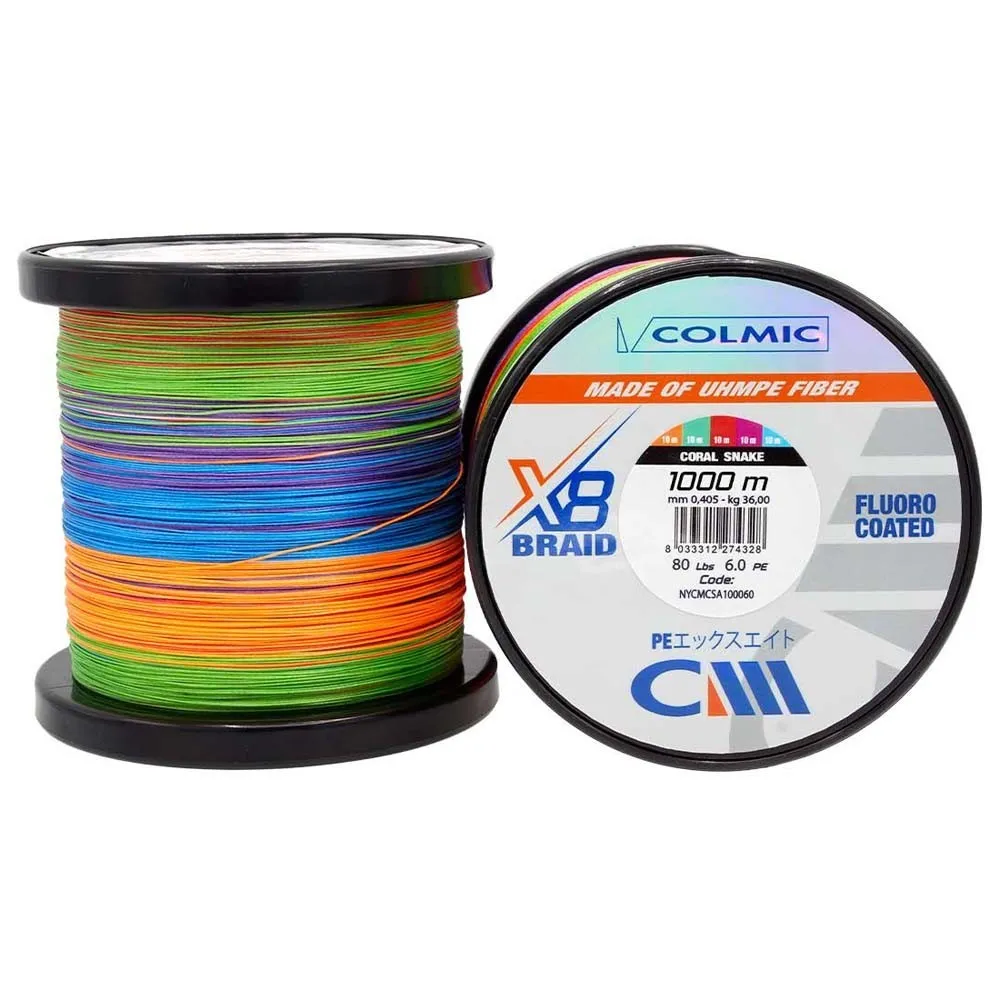 Купить Colmic nycmcsa10003 Плетёная леска CMX 8 1000 m Coral Snake 20x15x15 0.285 mm 7ft.ru в интернет магазине Семь Футов