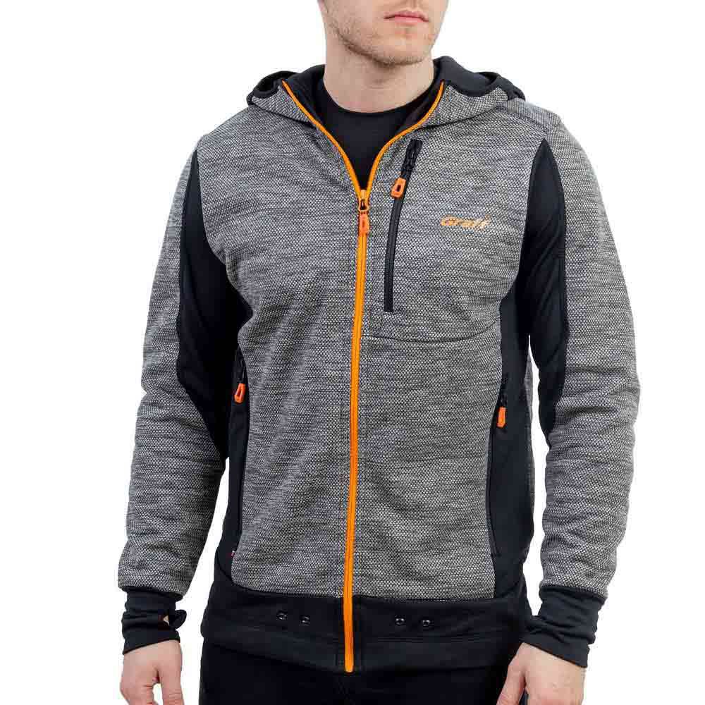 Купить Graff 223-P-BL-8-S флисовая толстовка Outdoor Fleece Серый Grey Melange S 7ft.ru в интернет магазине Семь Футов