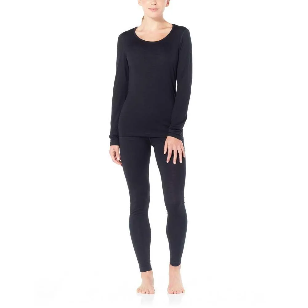 Купить Icebreaker 104378001xs Базовый слой с длинным рукавом 200 Oasis Scoop Merino Black 30x25x3 7ft.ru в интернет магазине Семь Футов