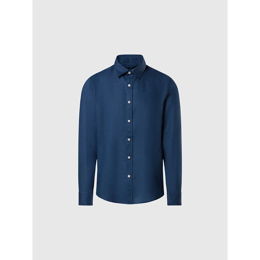 Купить North sails 664368-0787-XXL Рубашка с длинным рукавом 664368 Голубой Dark Denim 2XL 7ft.ru в интернет магазине Семь Футов
