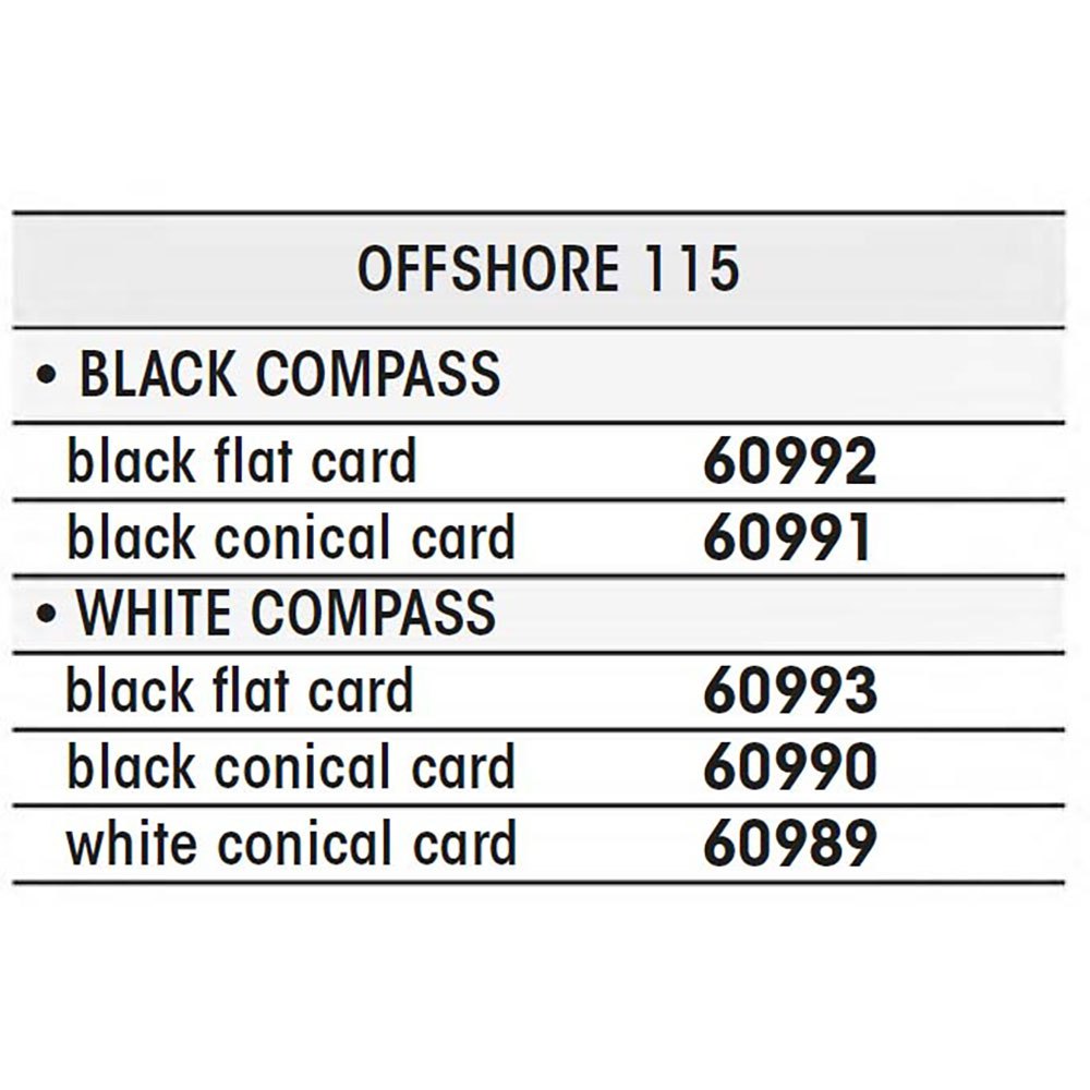 Купить Plastimo 60991 Compass Offshore 115 Конический смыв Черный Black 7ft.ru в интернет магазине Семь Футов