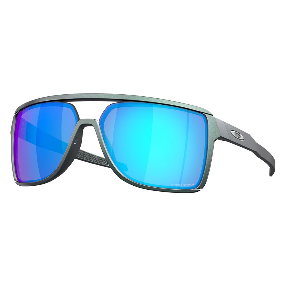 Купить Oakley OO9147-1363 Солнцезащитные очки Castel  Matte Silver / Blue Colorshift Prizm Sapphire/CAT3 7ft.ru в интернет магазине Семь Футов