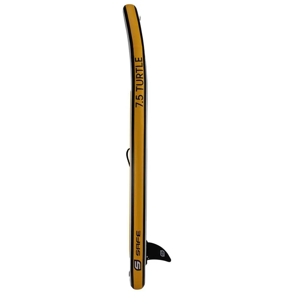 Купить Safe waterman hc100.020 Надувной комплект для падлбординга Turtle Fly 7´5´´ White / Yellow 132x56x35 226.1 cm 7ft.ru в интернет магазине Семь Футов
