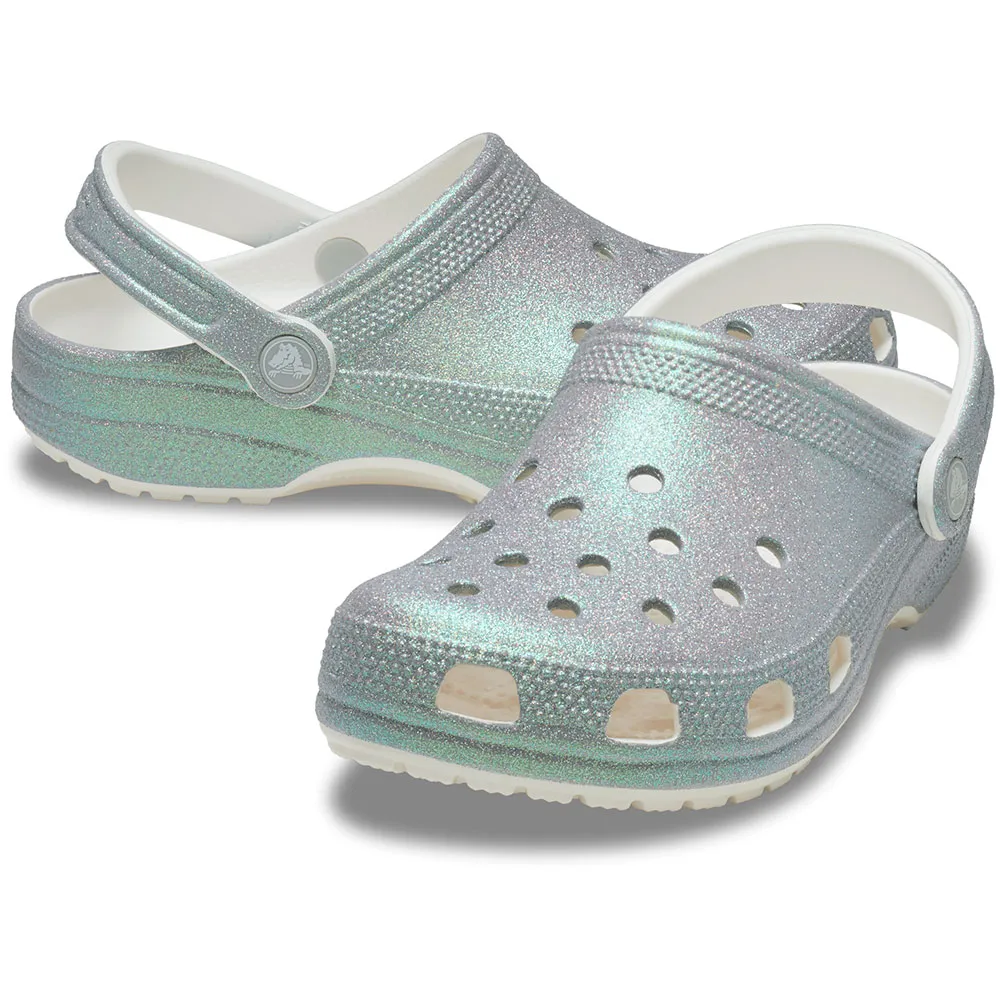 Купить Crocs 211005-100b-m4w6 Деревянные башмаки Classic Iridescent Glitter White 35x25x15 EU 36 7ft.ru в интернет магазине Семь Футов
