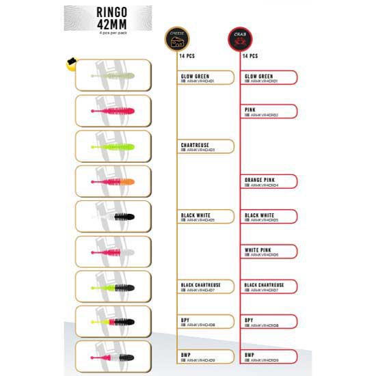 Купить Herakles ARHKVR4CR08 Мягкий приманка Ringo Crab 42 mm  BPY 7ft.ru в интернет магазине Семь Футов