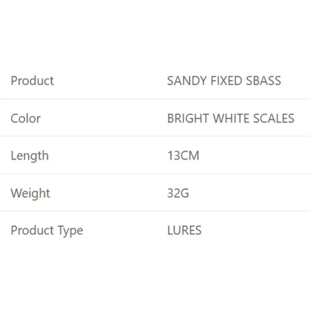 Купить Westin S090-1094-122-UNIT Jig Sandy Fixed Sbass 32g 130 mm Желтый  Bright White Scales 7ft.ru в интернет магазине Семь Футов