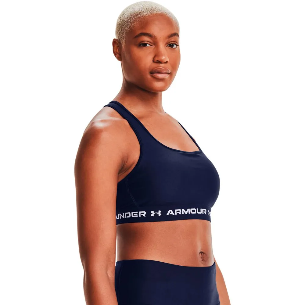 Купить Under armour 1361034-410-xxl Спортивный бюстгальтер средней поддержки Crossback Midnight Navy / Midnight Navy / White 15x15x5 2XL 7ft.ru в интернет магазине Семь Футов