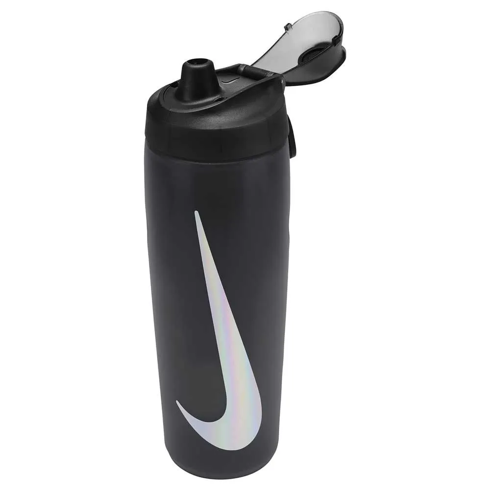 Купить Nike N100766805424 Refuel Locking Lid 24oz/700ml бутылка Серебристый Grey / Black / Silver 7ft.ru в интернет магазине Семь Футов