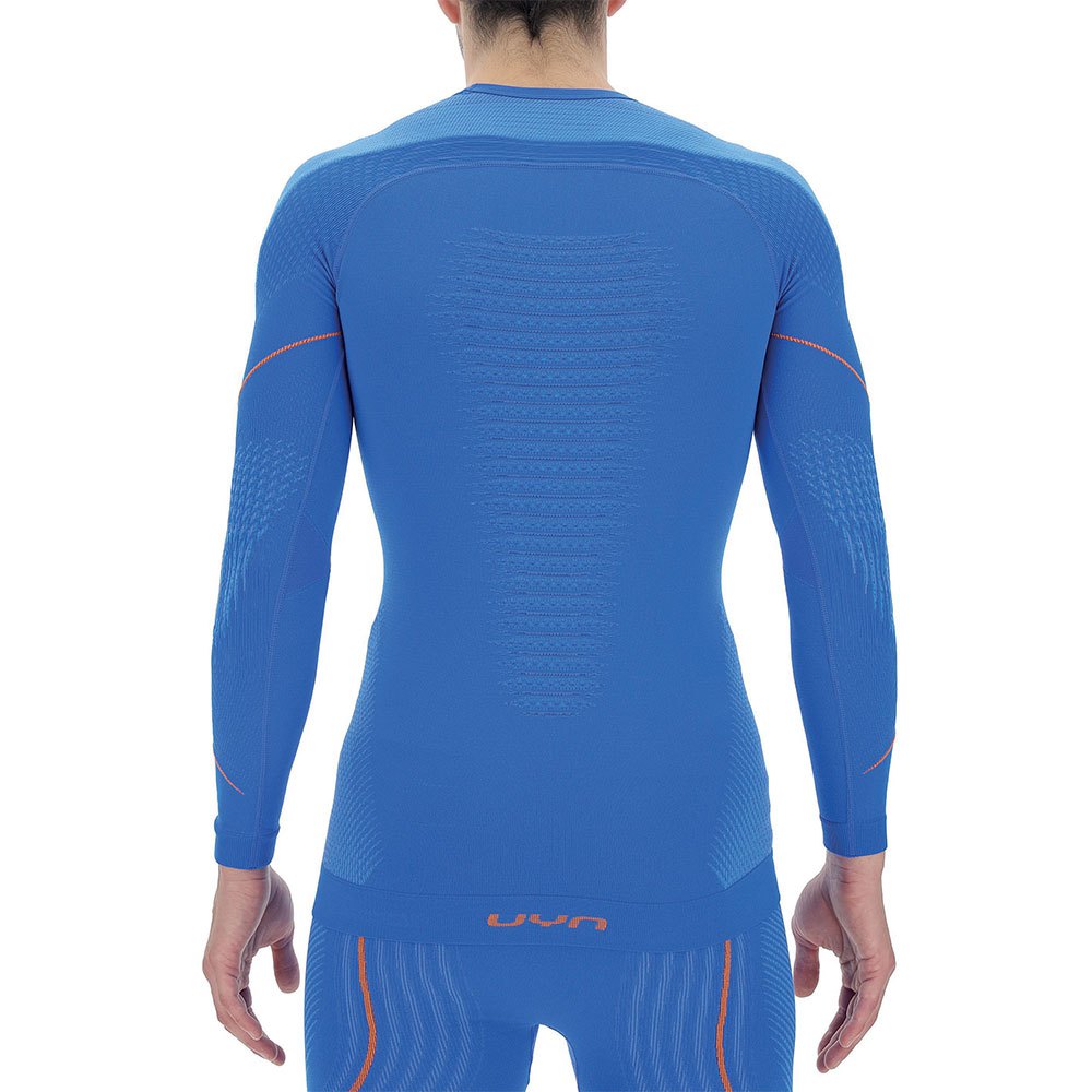 Купить UYN U100006-K604-L/XL Базовый слой с длинным рукавом Evolutyon Голубой Lapis Blue / Blue / Orange Shiny L-XL 7ft.ru в интернет магазине Семь Футов