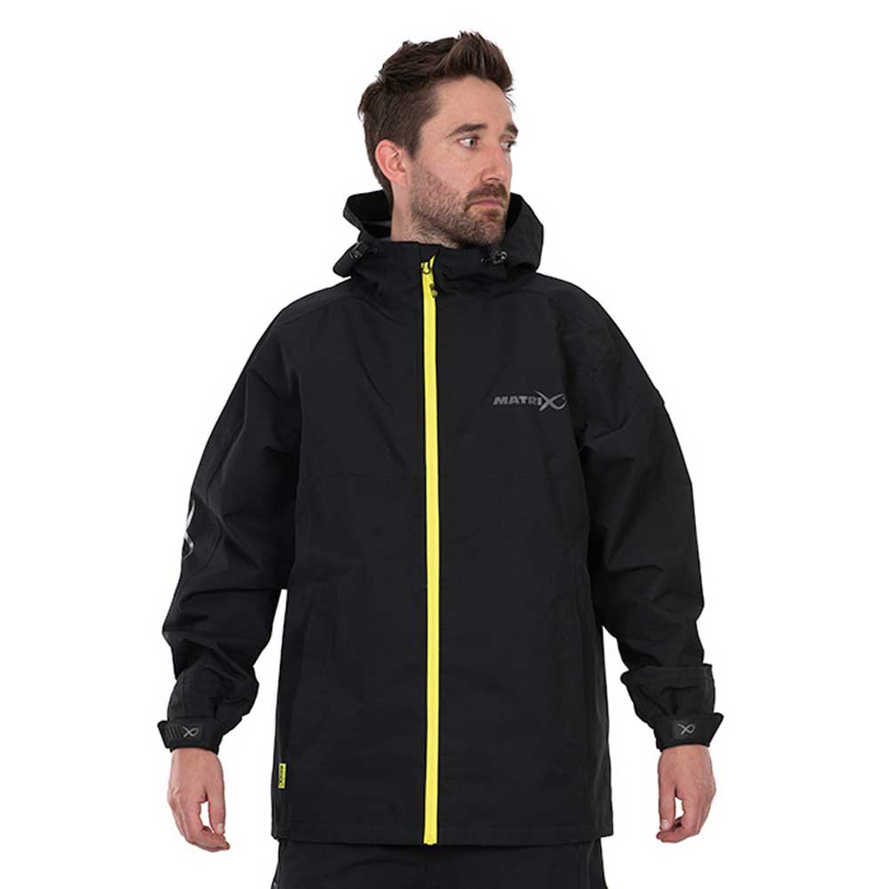 Купить Matrix fishing GPR323 Куртка 10K Waterproof Черный  Black / Lime M 7ft.ru в интернет магазине Семь Футов