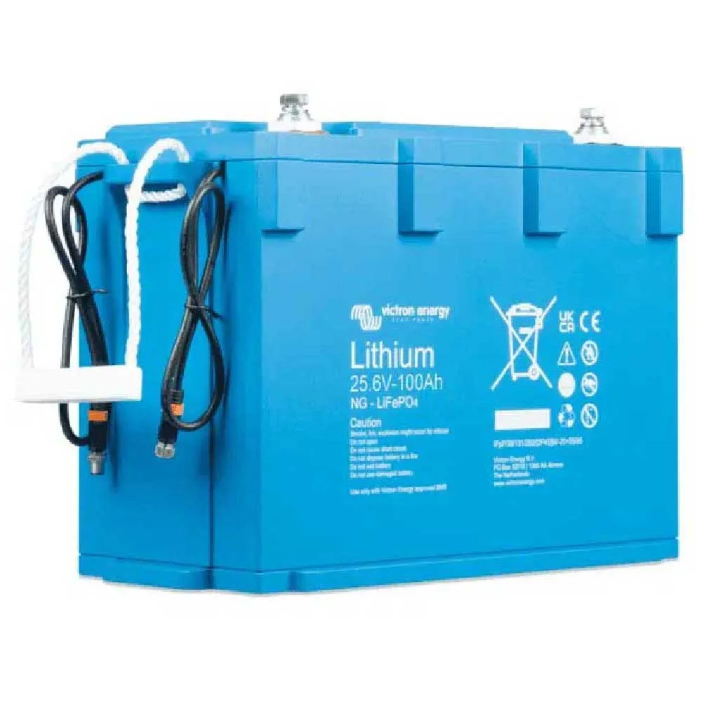Купить Victron energy bat524110620 Литий-ионный аккумулятор LiFePO4 100Ah 25.6V Blue 30x20x15 7ft.ru в интернет магазине Семь Футов