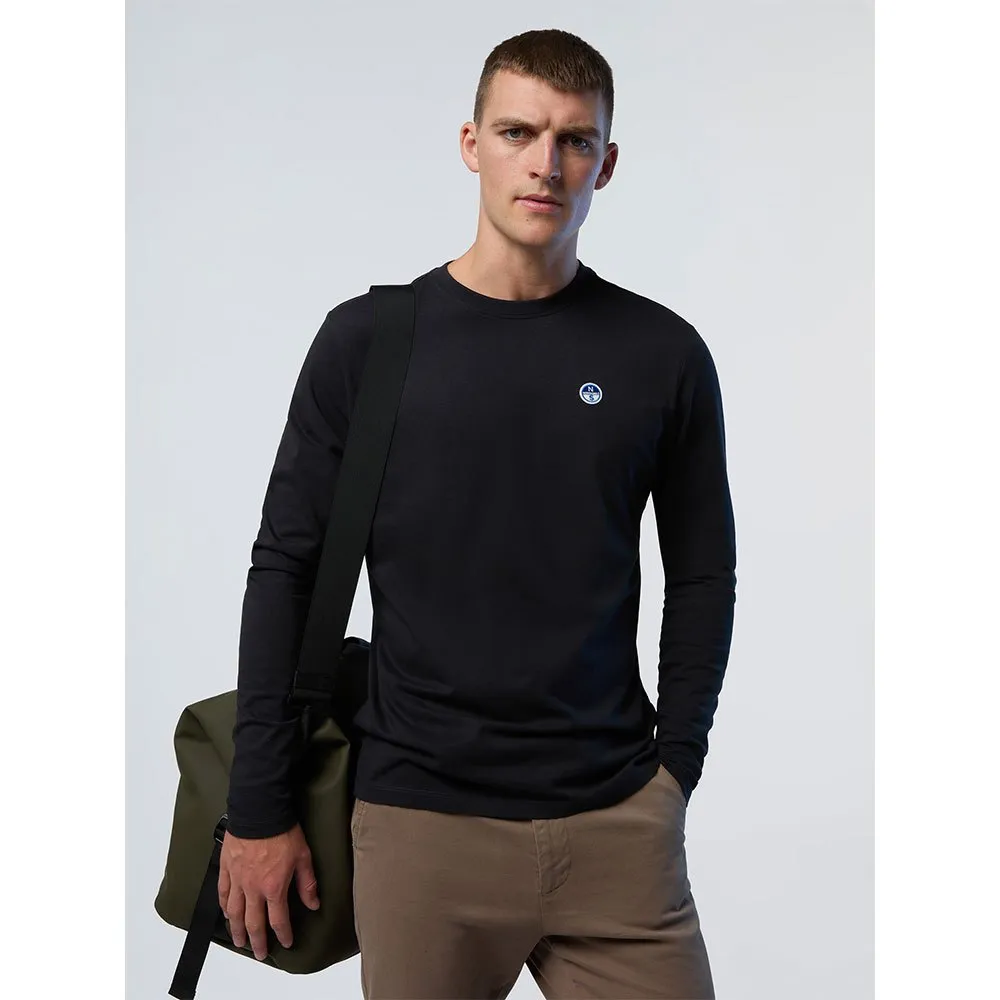Купить North sails 692971-0999-XXL Футболка с длинным рукавом Basic Bollo Черный Black 2XL 7ft.ru в интернет магазине Семь Футов