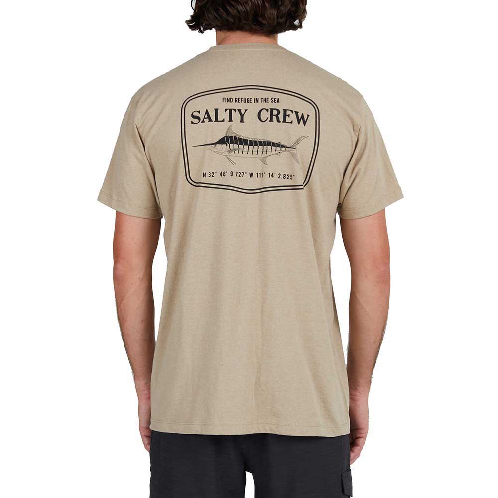 Купить Salty crew 20035086-KHAHEA-XL Футболка с коротким рукавом Stealth Бежевый Khaki Heather XL 7ft.ru в интернет магазине Семь Футов