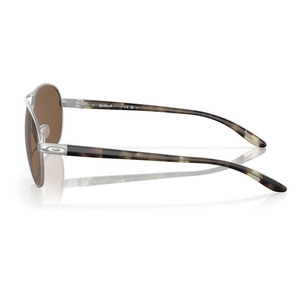 Купить Oakley OO4079-4759 Feedback Солнцезащитные Очки  Satin Chrome Prizm Bronze/CAT3 7ft.ru в интернет магазине Семь Футов