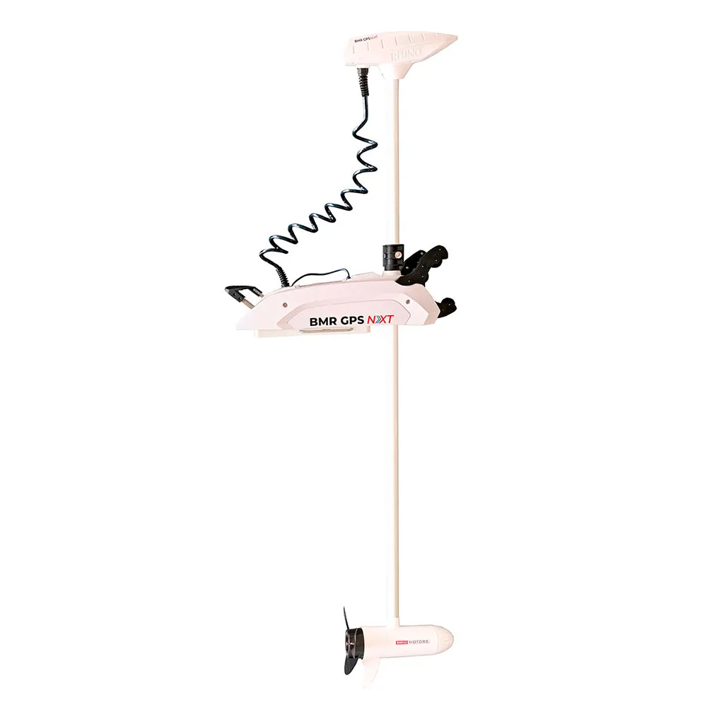 Купить Rhino r2000010 Электрический подвесной мотор BMR GPS NxT 65 Longshaft 12V White 120x55x22 7ft.ru в интернет магазине Семь Футов