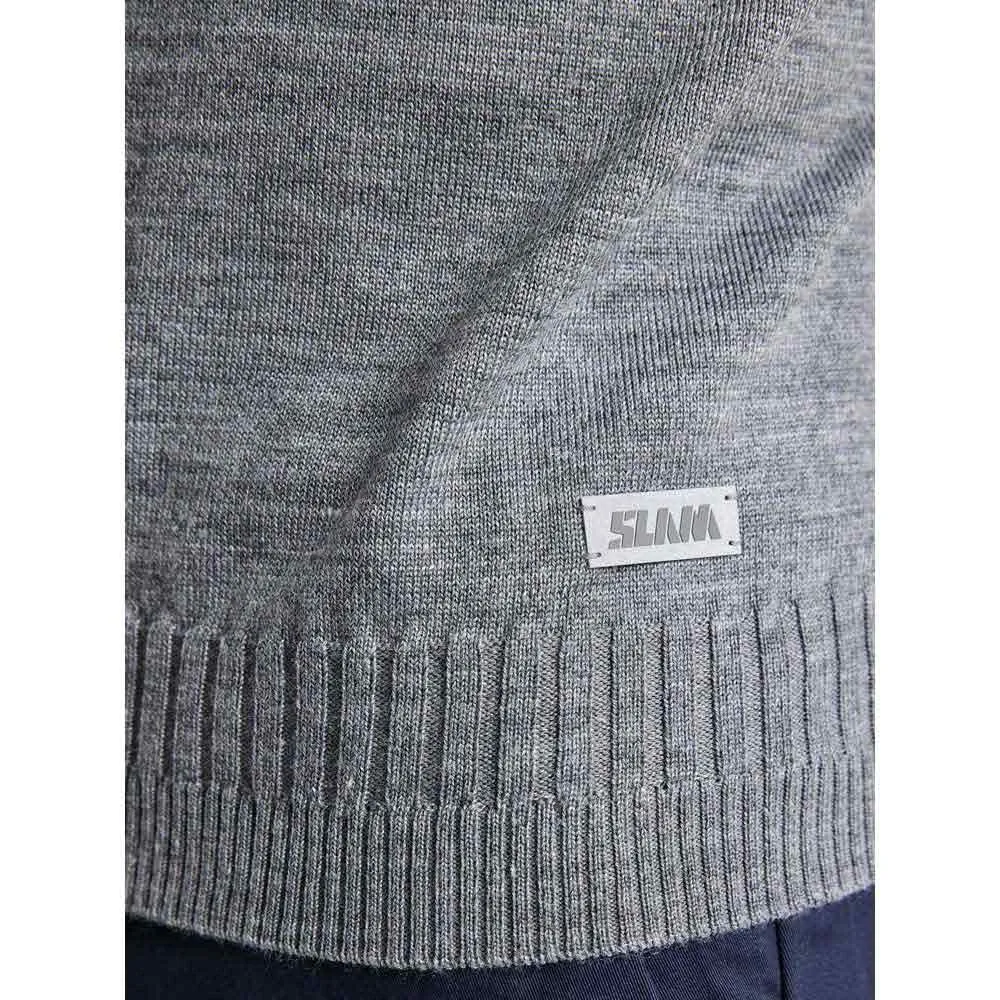 Купить Slam A102008S00-W25-L Свитер с полумолнией Seawool  Medium Grey L 7ft.ru в интернет магазине Семь Футов