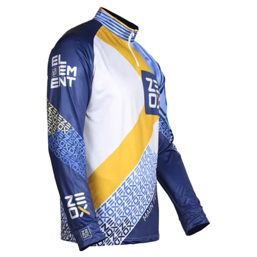 Купить Zeox 2610115 Свитшот с УФ-защитой Element CM202 Blue / White / Yellow 30x25x5 3XL 7ft.ru в интернет магазине Семь Футов