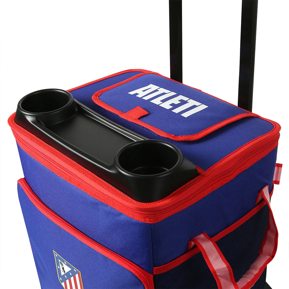 Купить Atletico de madrid azat20240030 Портативный холодильник с тележкой на 50 банок Blue 34x28x35 7ft.ru в интернет магазине Семь Футов