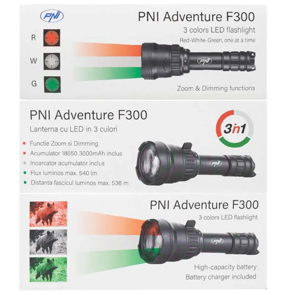 Купить PNI pni-f300-spb Фонарик Adventure F300 & Sticky pad Black 12x25x10 540 Lumens 7ft.ru в интернет магазине Семь Футов