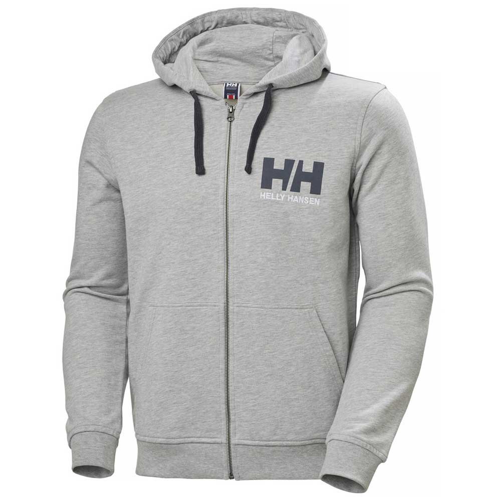 Купить Helly hansen 34163_949-S Толстовка на молнии Logo Серый Grey Melange S 7ft.ru в интернет магазине Семь Футов