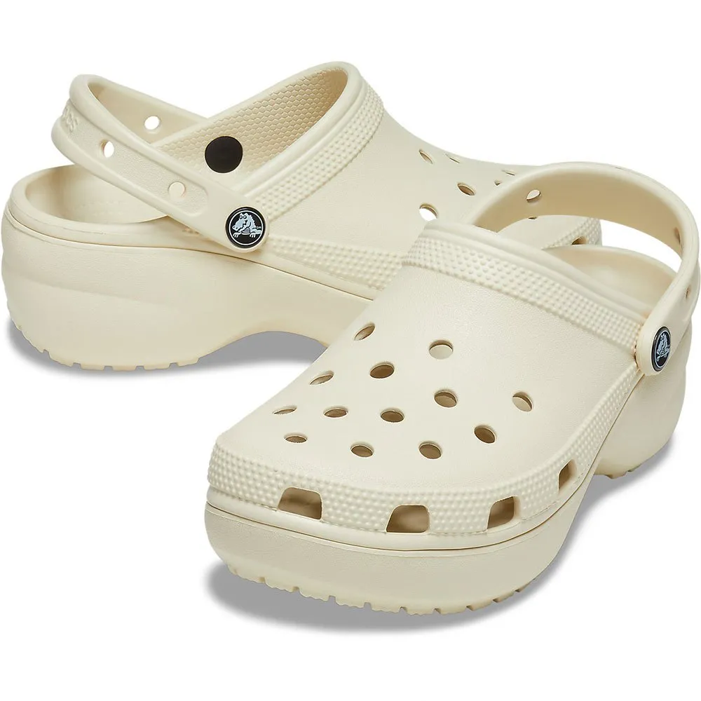 Купить Crocs 206750-2y2-w9 Деревянные башмаки Classic Platform Bone 35x25x15 EU 39.5 7ft.ru в интернет магазине Семь Футов