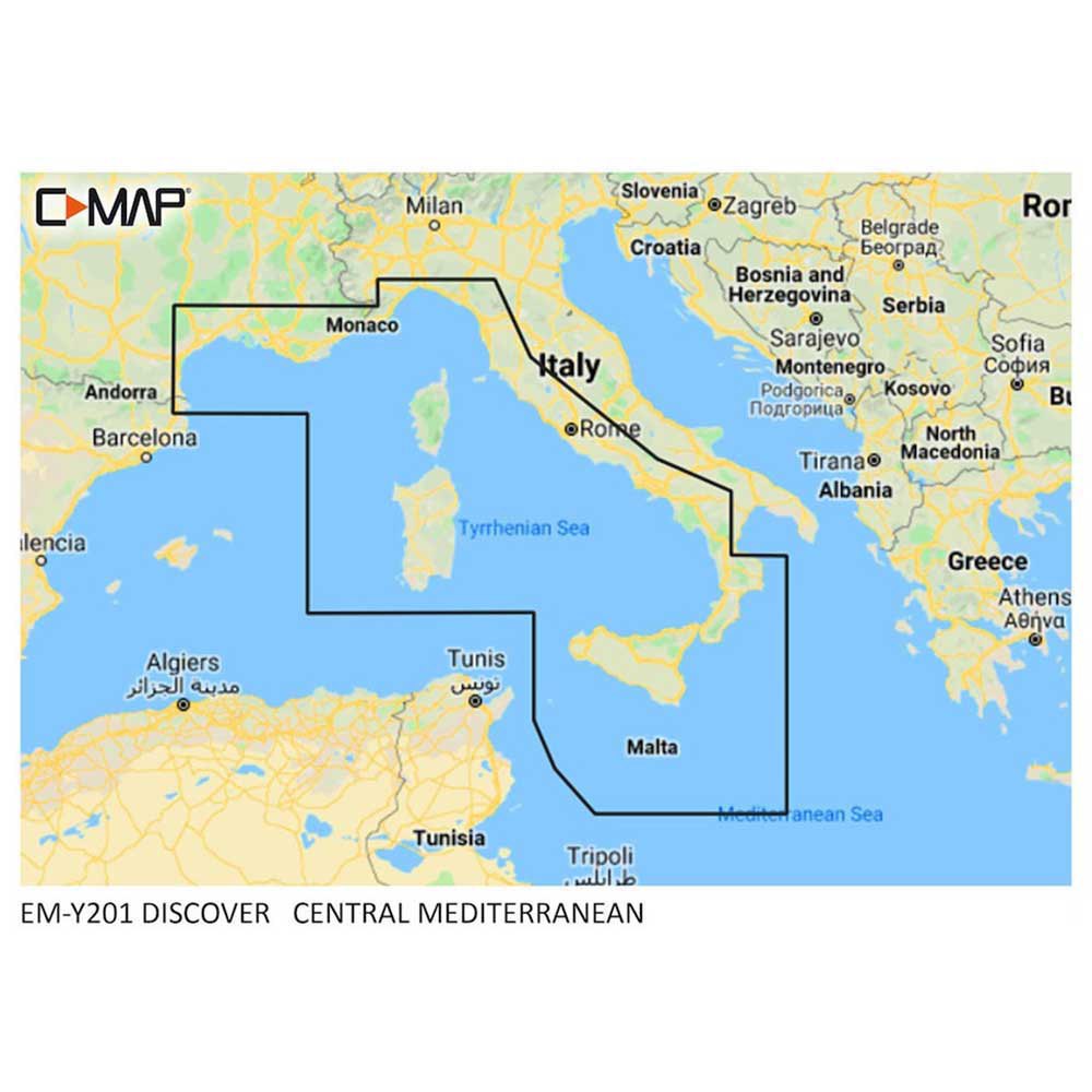 Купить C-map M-EM-Y201-MS Central Mediterranean карта  Multicolour 7ft.ru в интернет магазине Семь Футов