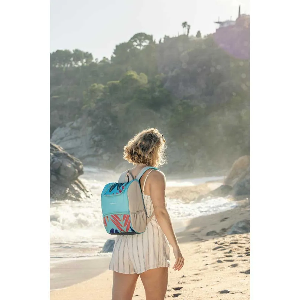 Купить Campingaz 2227041 Мягкий переносной кулер Ethnic-9L Backpack Light Grey / Turquoise 24x7x39 7ft.ru в интернет магазине Семь Футов