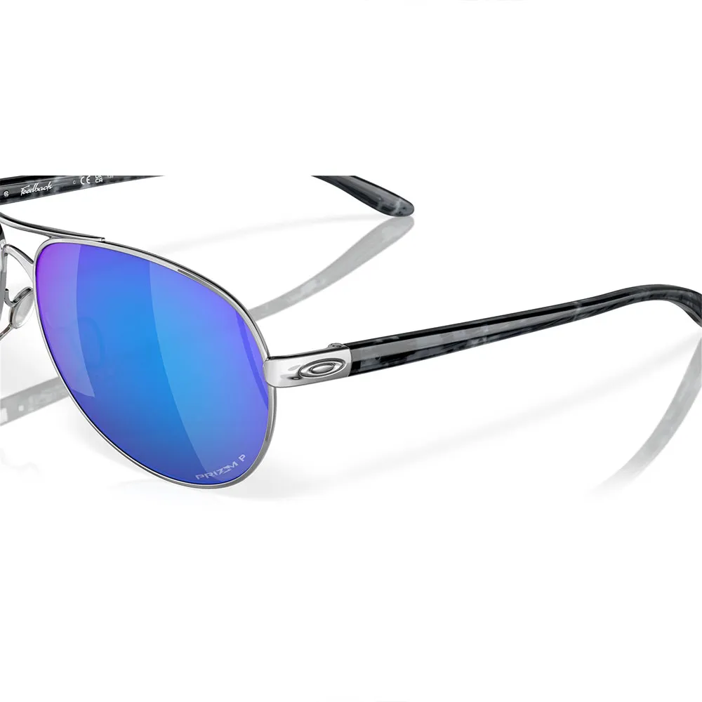 Купить Oakley OO4079-3359-59 поляризованные солнцезащитные очки Feedback Polished Chrome Prizm Sapphr Irid Polar/CAT3 7ft.ru в интернет магазине Семь Футов