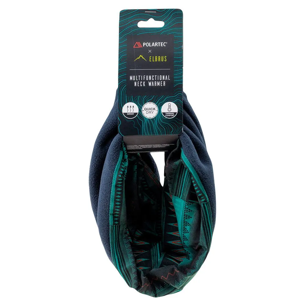 Купить Elbrus m000161322- Шарф-хомут Berri Polartec Turquoise Print / Total Eclipse 15x10x5 7ft.ru в интернет магазине Семь Футов