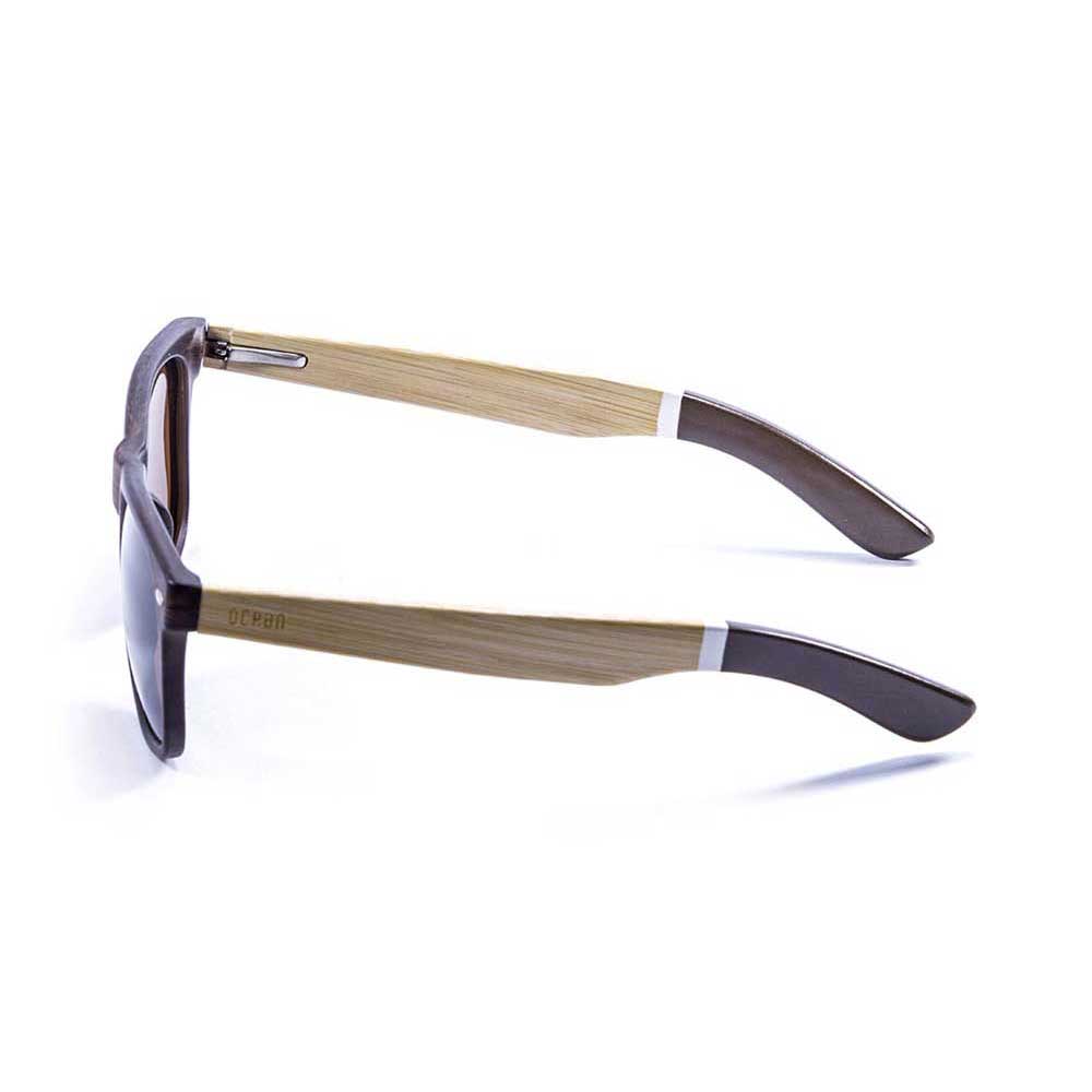 Купить Ocean sunglasses 50400.2 Деревянные поляризованные солнцезащитные очки Beach Brown / Brown / White / Brown 7ft.ru в интернет магазине Семь Футов