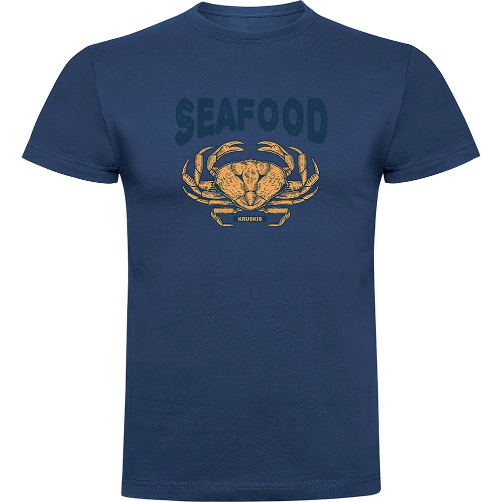 Купить Kruskis CA65500386C066 Футболка с коротким рукавом Seafood Crab Голубой Denim Blue L 7ft.ru в интернет магазине Семь Футов