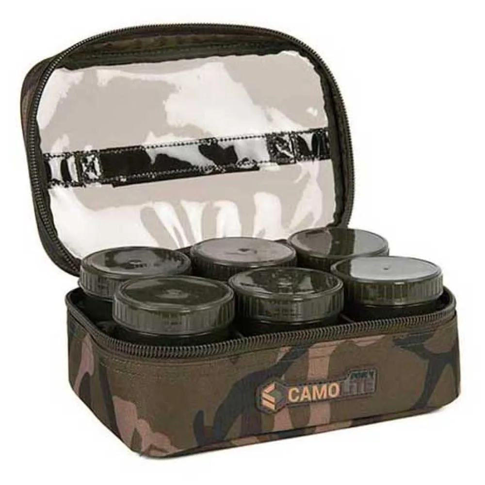 Купить Fox international CLU502 мешок для приманки Camolite™ 8 Pot Hookbait Camo 7ft.ru в интернет магазине Семь Футов