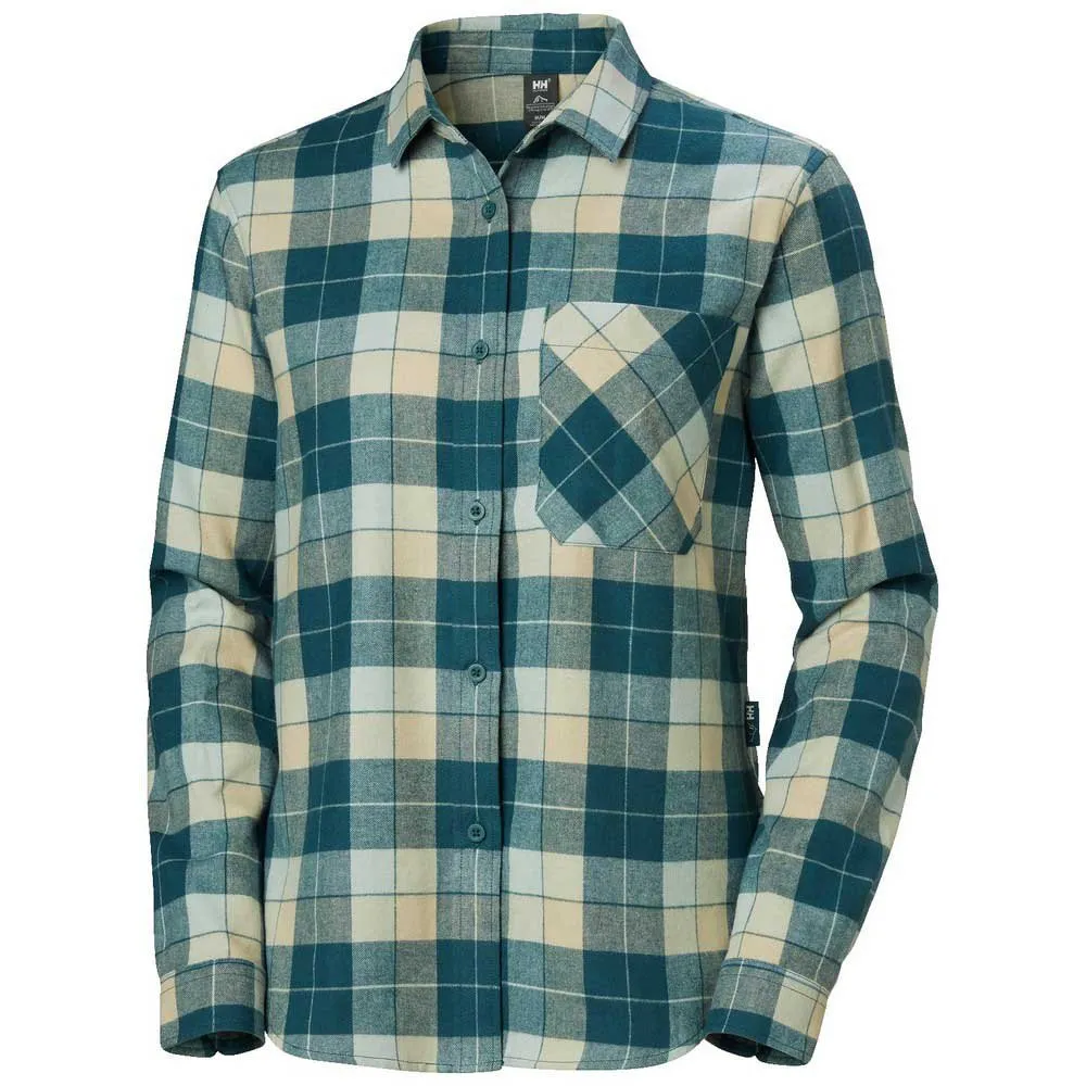 Купить Helly hansen 62801_453-xs Рубашка с длинным рукавом Lokka Organic Flannel Dark Creek Box Stripe Plai 20x15x5 7ft.ru в интернет магазине Семь Футов