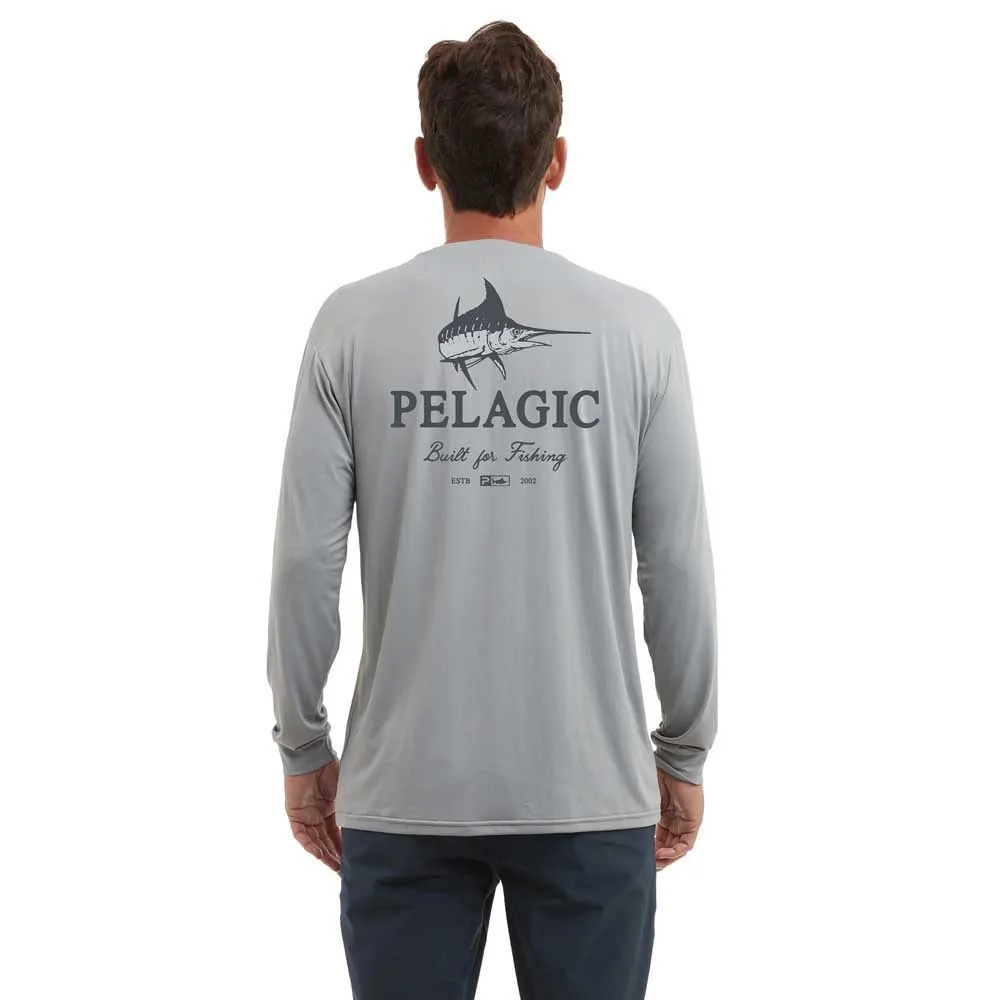 Купить Pelagic 1015243016-GY-XXL Футболка с длинным рукавом с защитой от ультрафиолета Aquatek Turner Grey 2XL 7ft.ru в интернет магазине Семь Футов